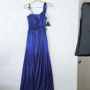 City Triangles Junior's‎ Purple Satin One Strap Formal Prom Dress Size 3